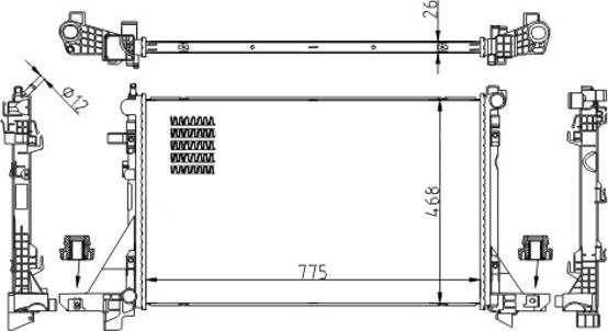 Hart 622 081 - Radiator, mühərrikin soyudulması furqanavto.az