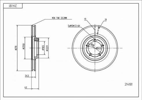 Hart 214 181 - Əyləc Diski furqanavto.az