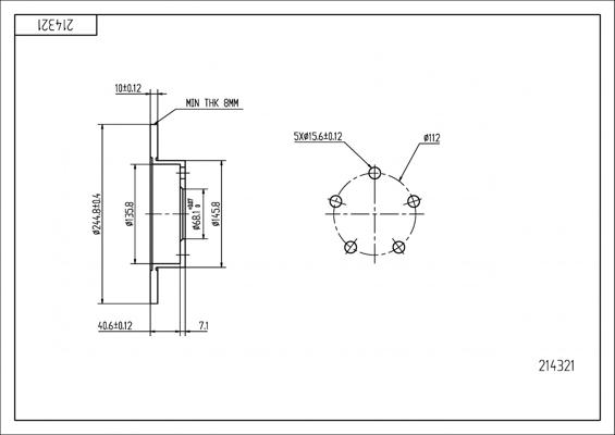 Hart 214 321 - Əyləc Diski furqanavto.az