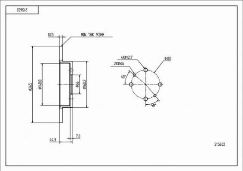 Hart 215 602 - Əyləc Diski furqanavto.az