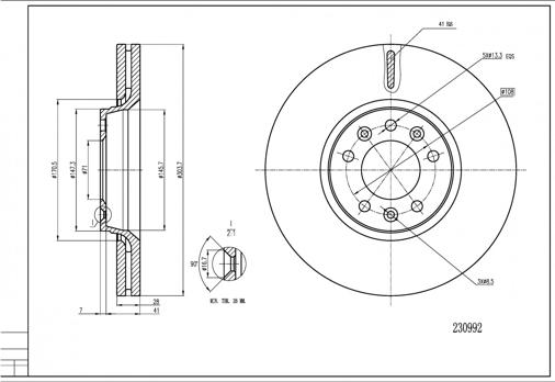 Hart 230 992 - Əyləc Diski furqanavto.az