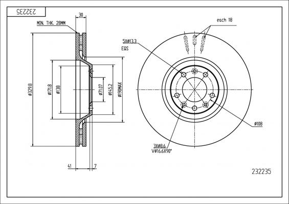 Hart 232 235 - Əyləc Diski furqanavto.az