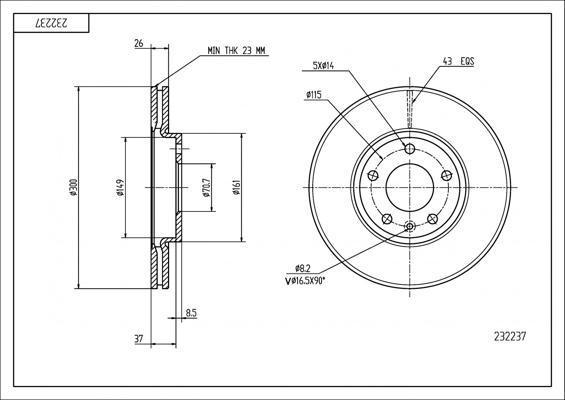 Hart 232 237 - Əyləc Diski furqanavto.az