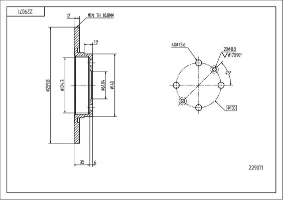 Hart 229 071 - Əyləc Diski furqanavto.az