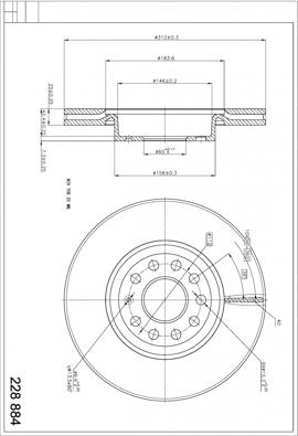 Hart 228 884 - Əyləc Diski furqanavto.az