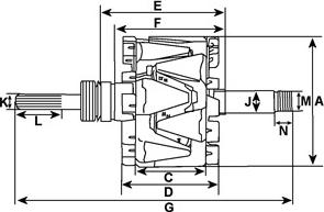 HC-Cargo 139465 - Rotor, alternator furqanavto.az