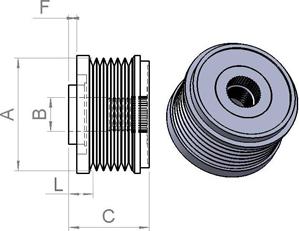 HC-Cargo 335010 - Kasnak, alternator, sərbəst dönərli mufta furqanavto.az