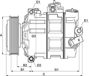 HC-Cargo 241509 - Kompressor, kondisioner furqanavto.az