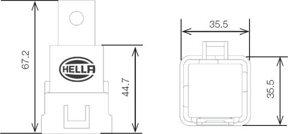 HELLA 4RD 007 794-911 - Rele, əsas cərəyan furqanavto.az