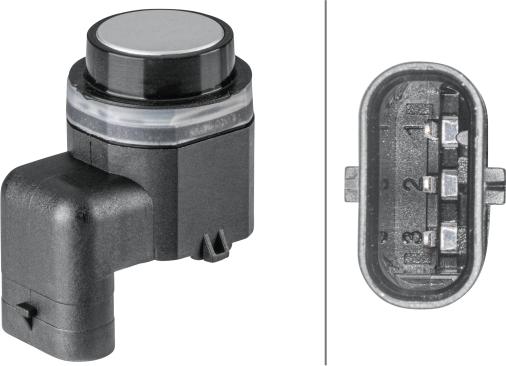 HELLA 6PX358 141-841 - Sensor, parkinq köməkçisi furqanavto.az