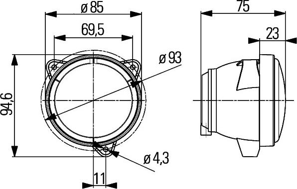 HELLA 1G0 996 176-031 - İş işığı furqanavto.az