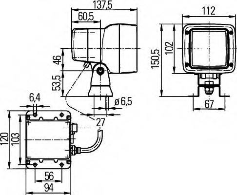 HELLA 1GA 998 534-071 - İş işığı furqanavto.az