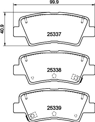 HELLA 8DB 355 044-731 - Əyləc altlığı dəsti, əyləc diski furqanavto.az