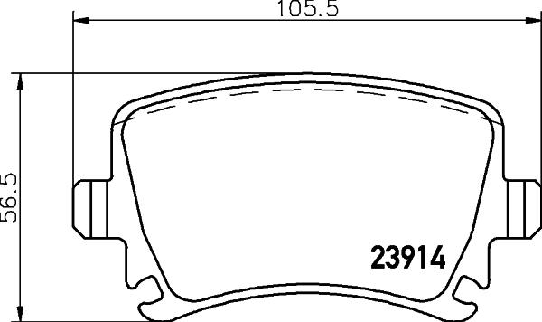 HELLA 8DB 355 045-131 - Əyləc altlığı dəsti, əyləc diski furqanavto.az