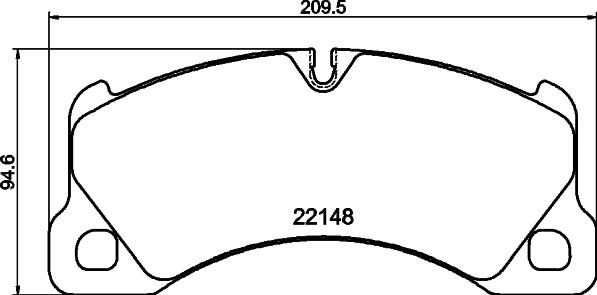 HELLA 8DB 355 040-631 - Əyləc altlığı dəsti, əyləc diski furqanavto.az