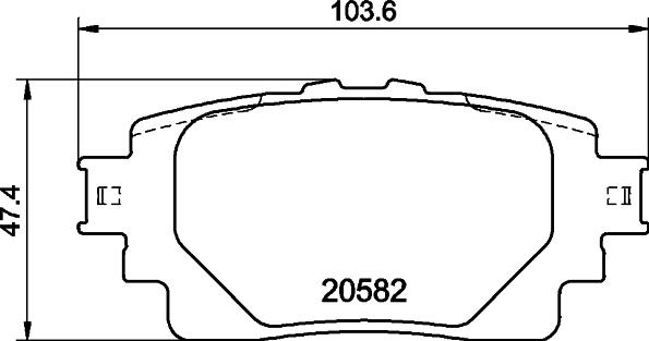 HELLA 8DB 355 040-121 - Əyləc altlığı dəsti, əyləc diski furqanavto.az