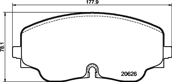 HELLA 8DB 355 041-051 - Əyləc altlığı dəsti, əyləc diski furqanavto.az