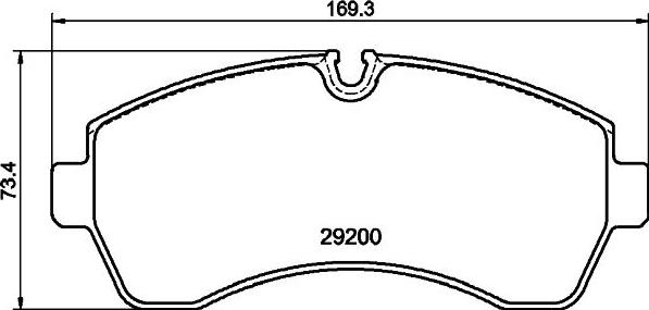 HELLA 8DB 355 043-911 - Əyləc altlığı dəsti, əyləc diski furqanavto.az