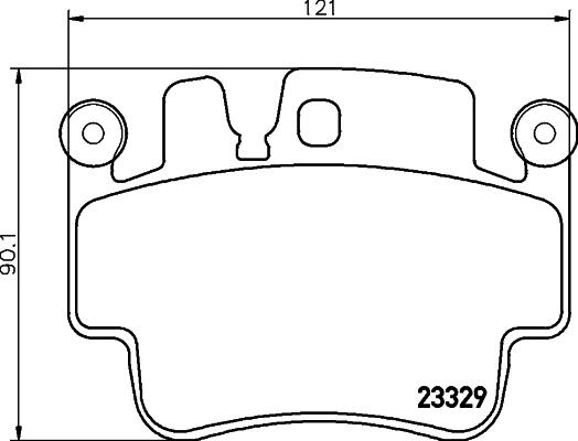 HELLA 8DB 355 043-141 - Əyləc altlığı dəsti, əyləc diski furqanavto.az