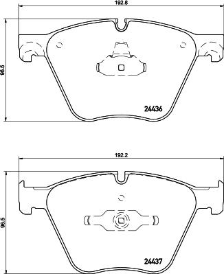 HELLA 8DB 355 043-281 - Əyləc altlığı dəsti, əyləc diski www.furqanavto.az