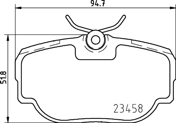 HELLA 8DB 355 009-541 - Əyləc altlığı dəsti, əyləc diski furqanavto.az