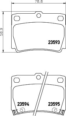 HELLA 8DB 355 009-501 - Əyləc altlığı dəsti, əyləc diski furqanavto.az