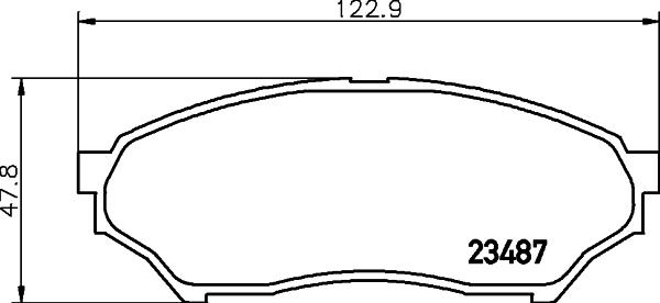 HELLA 8DB 355 009-521 - Əyləc altlığı dəsti, əyləc diski www.furqanavto.az