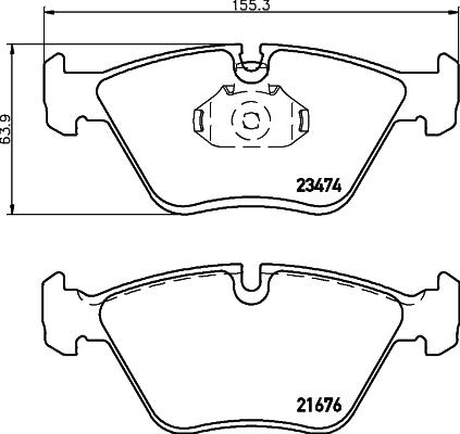 HELLA 8DB 355 009-651 - Əyləc altlığı dəsti, əyləc diski www.furqanavto.az