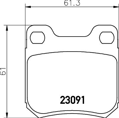 HELLA 8DB 355 009-041 - Əyləc altlığı dəsti, əyləc diski www.furqanavto.az