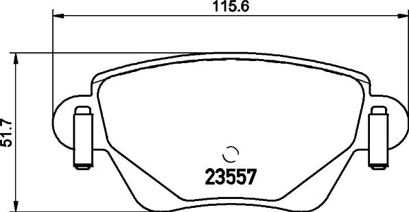 HELLA 8DB 355 009-081 - Əyləc altlığı dəsti, əyləc diski furqanavto.az