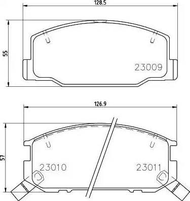 HELLA 8DB 355 009-831 - Əyləc altlığı dəsti, əyləc diski furqanavto.az