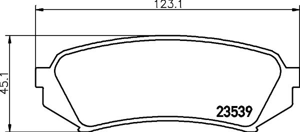 HELLA 8DB 355 009-391 - Əyləc altlığı dəsti, əyləc diski www.furqanavto.az