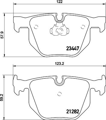 HELLA 8DB 355 009-331 - Əyləc altlığı dəsti, əyləc diski furqanavto.az