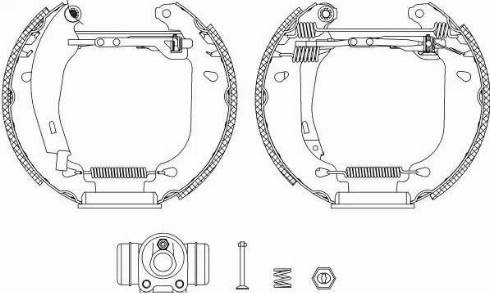 HELLA 8DB 355 004-711 - Əyləc Başlığı Dəsti furqanavto.az