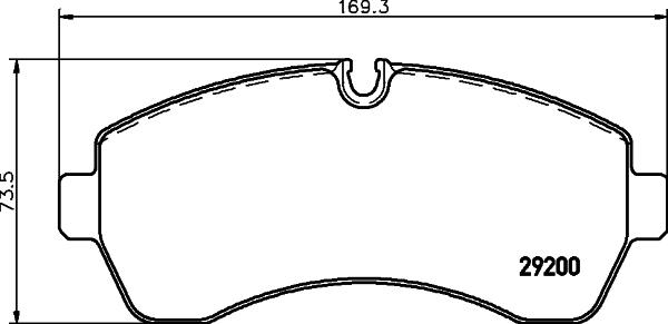 HELLA 8DB 355 005-531 - Əyləc altlığı dəsti, əyləc diski furqanavto.az