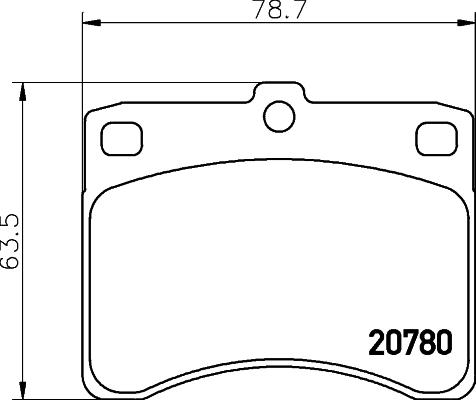 HELLA 8DB 355 005-671 - Əyləc altlığı dəsti, əyləc diski furqanavto.az