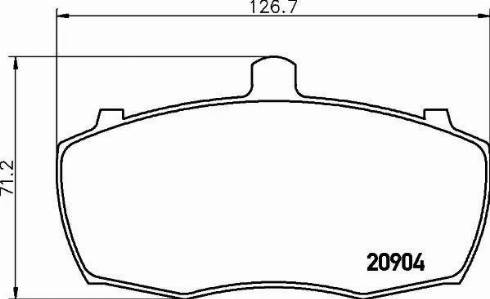 HELLA 8DB 355 005-851 - Əyləc altlığı dəsti, əyləc diski furqanavto.az