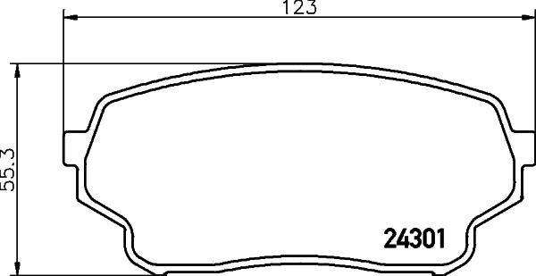 HELLA 8DB 355 006-941 - Əyləc altlığı dəsti, əyləc diski furqanavto.az