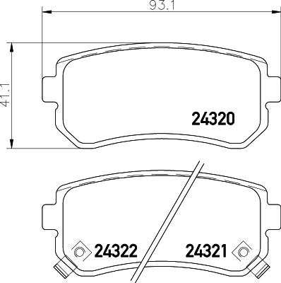 HELLA 8DB 355 006-961 - Əyləc altlığı dəsti, əyləc diski furqanavto.az