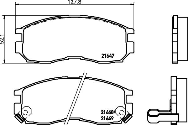 HELLA 8DB 355 006-471 - Əyləc altlığı dəsti, əyləc diski furqanavto.az