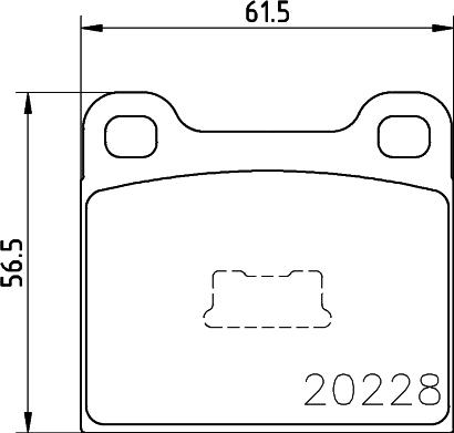 HELLA 8DB 355 006-531 - Əyləc altlığı dəsti, əyləc diski furqanavto.az