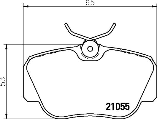 HELLA 8DB 355 006-181 - Əyləc altlığı dəsti, əyləc diski furqanavto.az