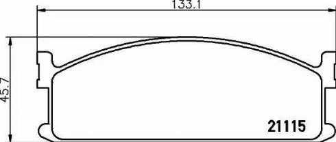 HELLA 8DB 355 006-131 - Əyləc altlığı dəsti, əyləc diski furqanavto.az