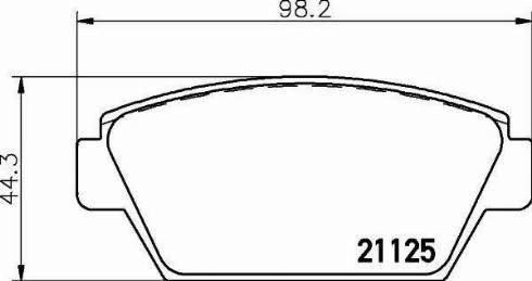 HELLA 8DB 355 006-231 - Əyləc altlığı dəsti, əyləc diski furqanavto.az