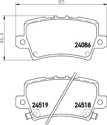 HELLA 8DB 355 006-751 - Əyləc altlığı dəsti, əyləc diski furqanavto.az