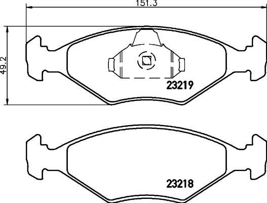 HELLA 8DB 355 008-381 - Əyləc altlığı dəsti, əyləc diski furqanavto.az