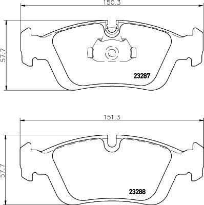 HELLA 8DB 355 008-741 - Əyləc altlığı dəsti, əyləc diski www.furqanavto.az