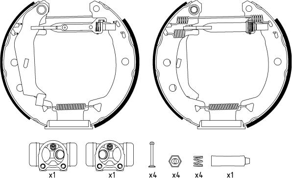 HELLA 8DB 355 003-821 - Əyləc Başlığı Dəsti furqanavto.az