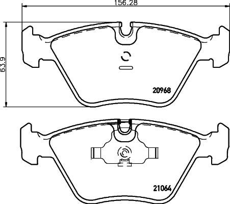 HELLA 8DB 355 007-411 - Əyləc altlığı dəsti, əyləc diski www.furqanavto.az