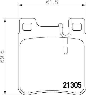 HELLA 8DB 355 007-581 - Əyləc altlığı dəsti, əyləc diski www.furqanavto.az